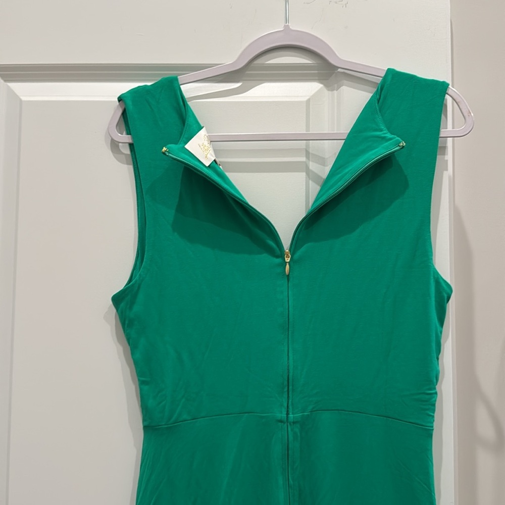 Lilly Pulitzer • Odella V-neck Midi Dress in Brazilian Green - Picture 11 of 14